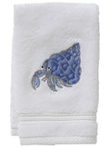 Guest Towel, Terry, Hermit Crab (Blue)