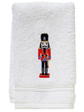 Guest Towel, Terry, Nutcracker Red