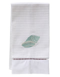 Guest Towel, Waffle Weave, Conch (Aqua)