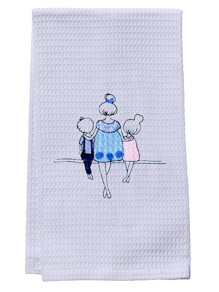 Guest Towel, Waffle Weave, Family