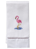 Guest Towel, Waffle Weave, Flamingo (Pink)
