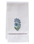 Guest Towel, Waffle Weave, Fleur (Blue)