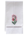 Guest Towel, Waffle Weave, Fleur (Pink)