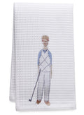 Guest Towel, Waffle Weave, Golf Man