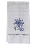 Guest Towel, Waffle Weave, Queen Anne's Lace (Blue)