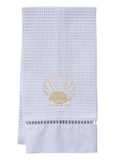 Guest Towel, Waffle Weave, Scallop (Beige)