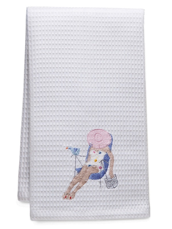 Guest Towel, Waffle Weave, Siesta Lady