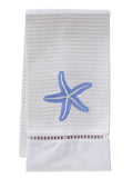 Guest Towel, Waffle Weave, Solo Starfish (Blue)
