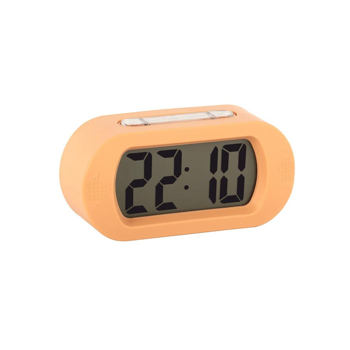 Karlsson Gummy Digital Alarm Clock - Soft Orange | Koop.co.nz