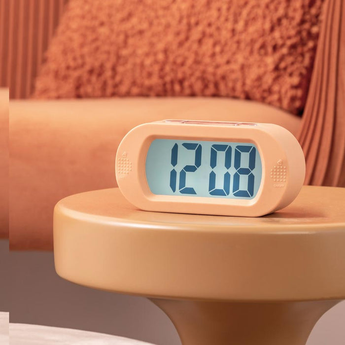 Karlsson Gummy Digital Alarm Clock - Soft Orange | Koop.co.nz