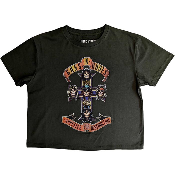 Guns N' Roses Crop Top - Appetite For Destruction Rock Off