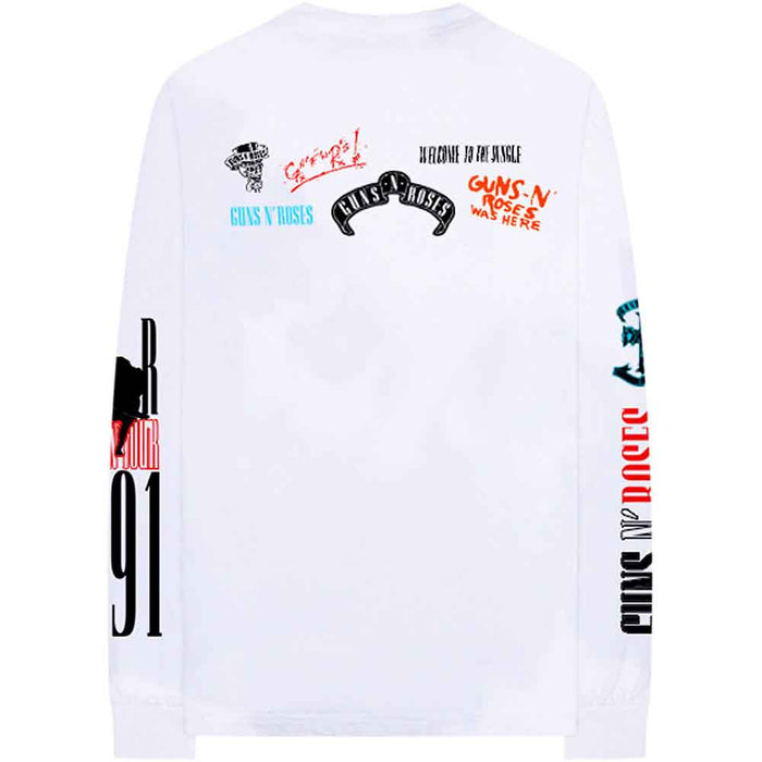 Guns N' Roses Long Sleeves T-Shirt - Motorcross Logo Rock Off