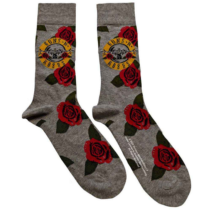 Guns N' Roses Unisex Ankle Socks: Bullet Roses Rock Off