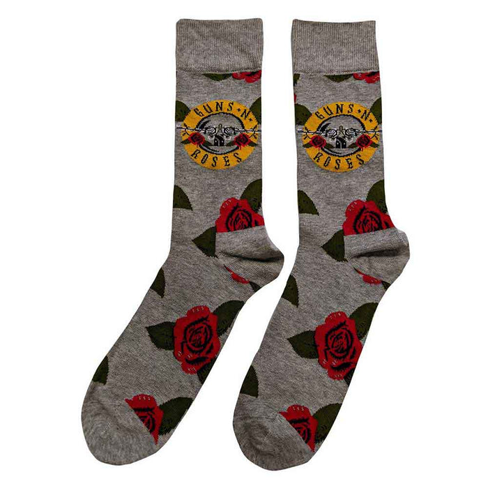 Guns N' Roses Unisex Ankle Socks: Bullet Roses Rock Off