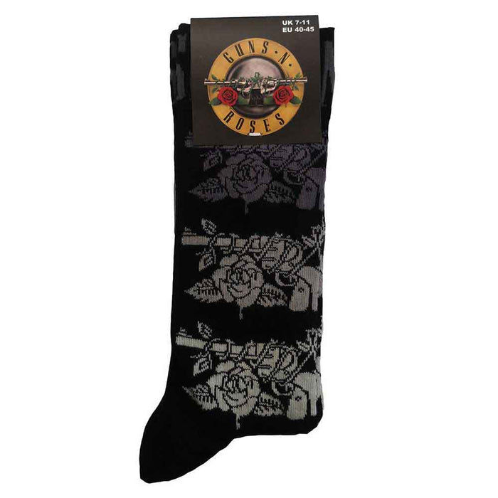 Guns N' Roses Unisex Ankle Socks: Monochrome Pistols Rock Off