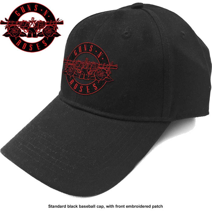 Guns N Roses Unisex Baseball Cap - Red Circle Logo Rock Off