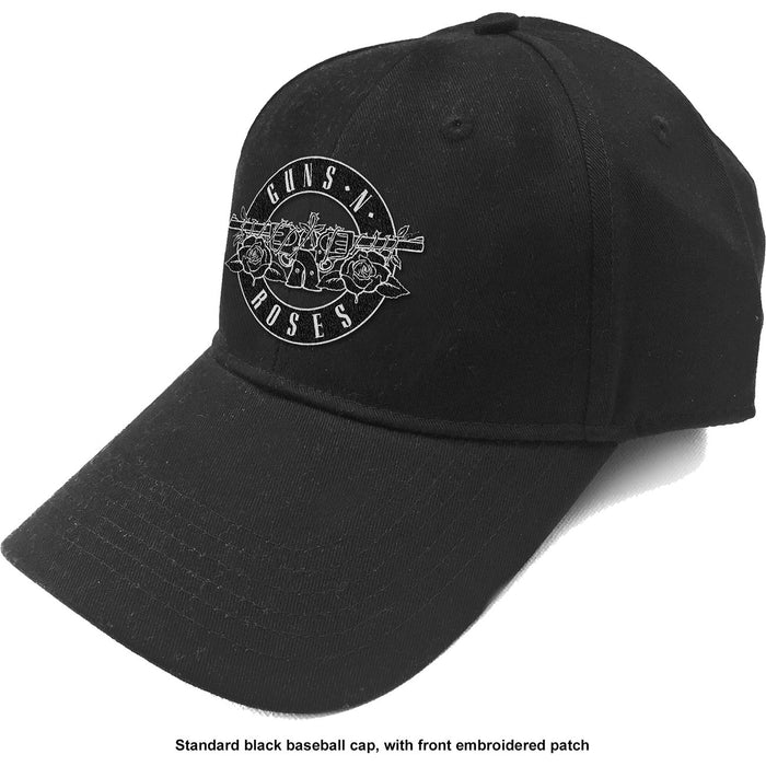 Guns N Roses Unisex Baseball Cap - White Circle Logo Rock Off