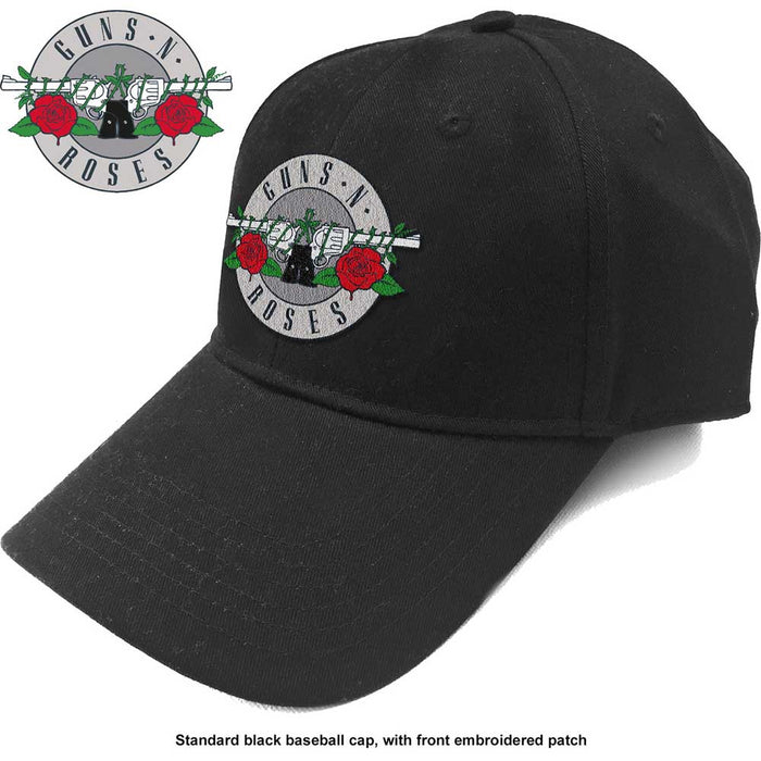 Guns N Roses Unisex Baseball Cap -White Circle Logo Rock Off