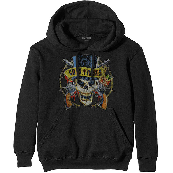 Guns N' Roses Unisex Pullover Hoodie- Top Hat Rock Off
