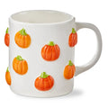 Halloween Pumpkin Mug, Earthenware, Orange Multi