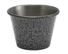 Hammered Stainless Steel Ramekin Silver 2.5oz 5.7 x 4cm (Box Of 24)