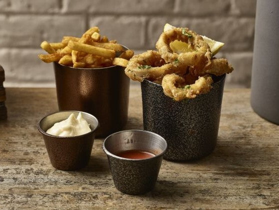 Hammered Stainless Steel Ramekin Silver 2.5oz 5.7 x 4cm (Box Of 24)