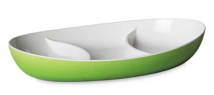 Harfield Acrylic Hors D'oeurve 3 Section Tray 28cm x 17cm (631)