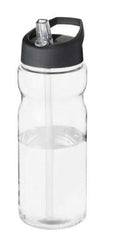 Harfield Copolyester Water Bottle 600ml Clear With Coloured Spout Lid (485)