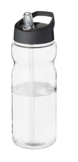 Harfield Copolyester Water Bottle 600ml Clear With Coloured Spout Lid (485)