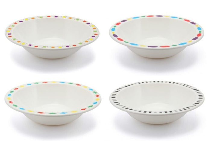 Harfield Duo Polycarbonate Bowl 15cm With Patterned Rim (149P)