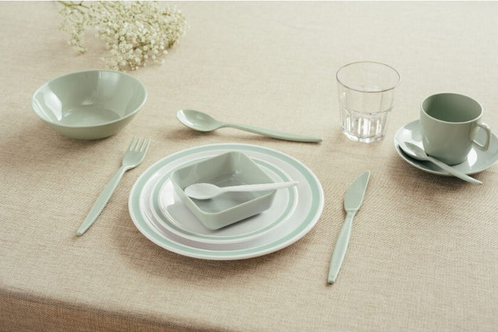 Harfield Duo Polycarbonate Plate 23cm With Solid Colour Rim (024)