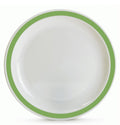 Harfield Duo Polycarbonate Plate 23cm With Solid Colour Rim (024)