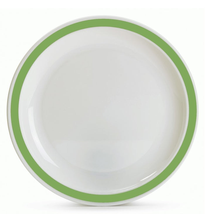 Harfield Duo Polycarbonate Plate 23cm With Solid Colour Rim (024)