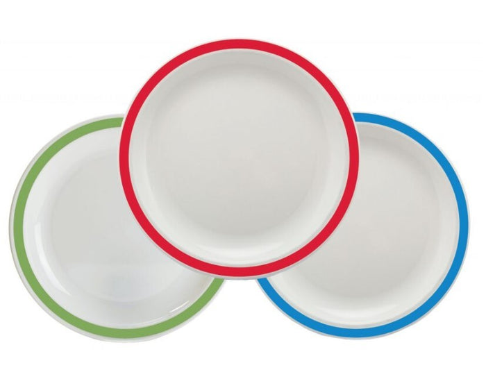 Harfield Duo Polycarbonate Plate 25.5cm With Solid Colour Rim (228)