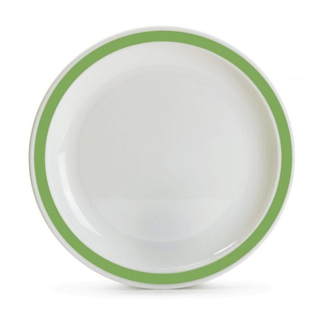 Harfield Duo Polycarbonate Plate 25.5cm With Solid Colour Rim (228)
