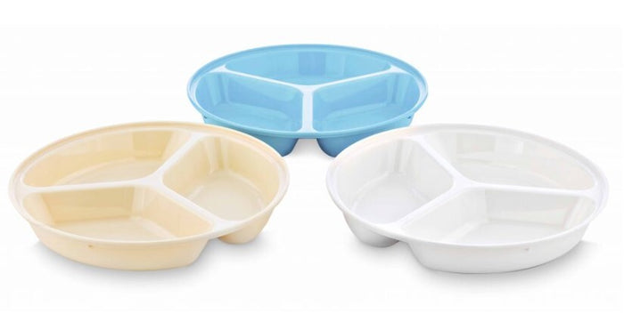 Harfield Polycarbonate 3 Compartment Deep Plate 25.5cm (431)