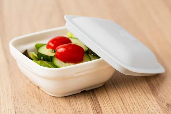 Harfield Polycarbonate Square Bowl White 300ml /  11.7cm x 11.7cm x 4.7cm (130)
