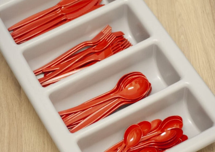 Harfield Polypropylene 4 Compartment Cutlery Tray 53cm x 32.5cm x 10cm (298)