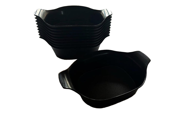 Harfield Polypropylene Multidish Black 450ml / 19.3cm x 13.8cm x 4.4cm (Pack Of 10) (325Bla)