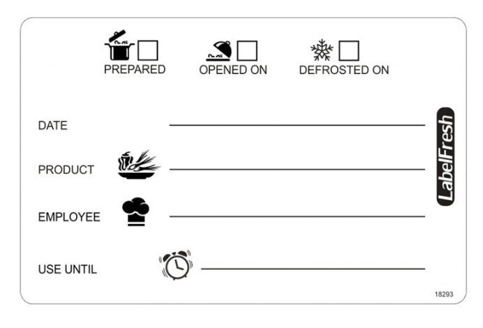 Harfield Removable Warning Label Roll Of 500 - Universal (801Uni)