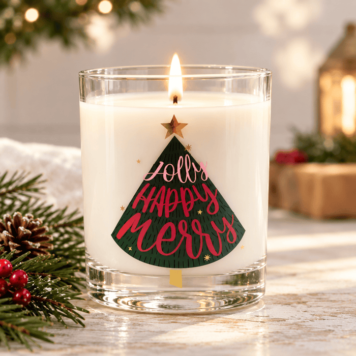 Holiday Evergreen 10oz Candle | 11oz DOF Glass