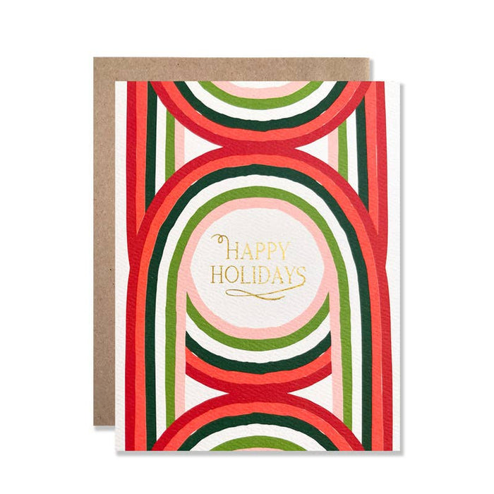 Holiday / Happy Holidays Arches Set of 8: Eco Pack/Plastic Free