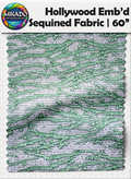 Hollywood Embroidered Sequined Fabric | Aurora Drift
