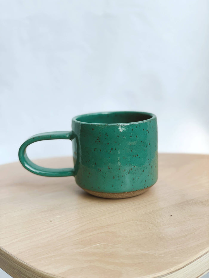 Hunter Green Wide Handle Mug