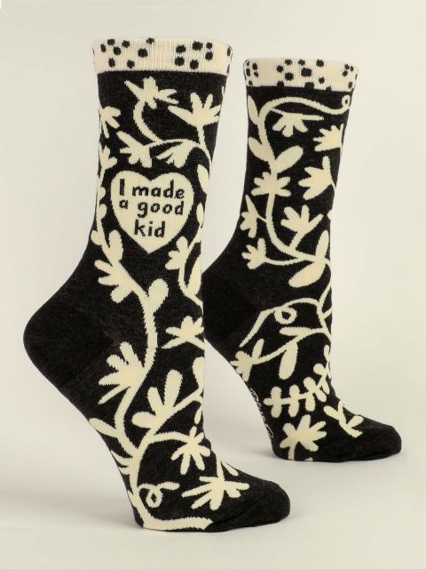 I Made A Good Kid W-Crew Socks BLUEQ