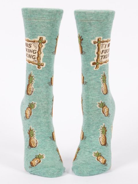 I Was Fucking Talking W-Crew Socks BLUEQ