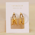 Illusion Double Hoop - Gold Earrings