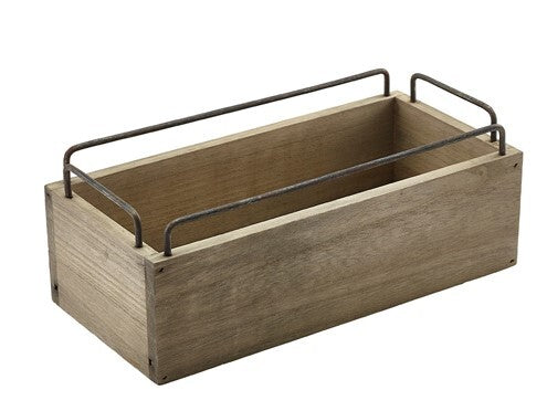 Industrial Wooden Crate 25cm x 12cm x 9.5cm