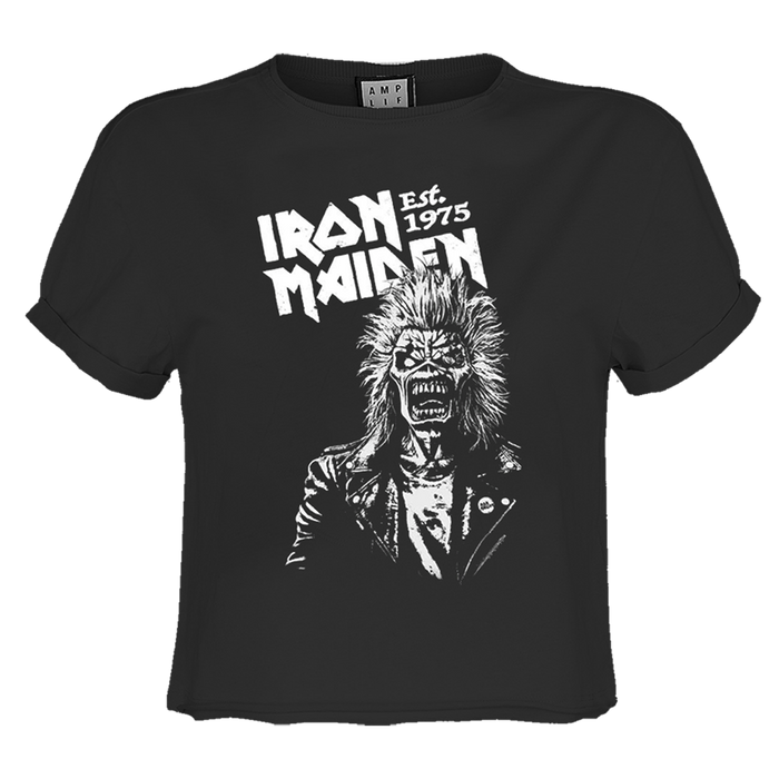 Iron Maiden T-shirt - 50th One Colour Eddie Crop Amplified