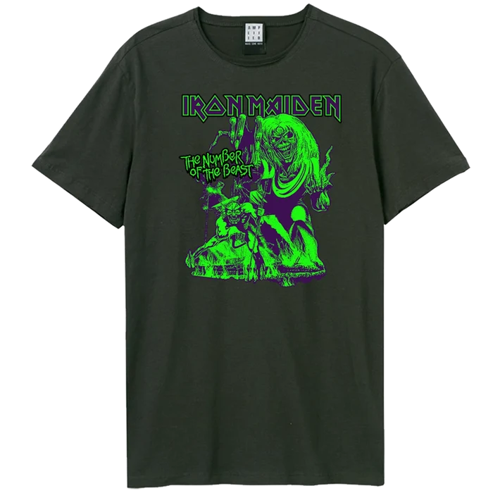 Iron Maiden T-shirt - Neon Beast Amplified